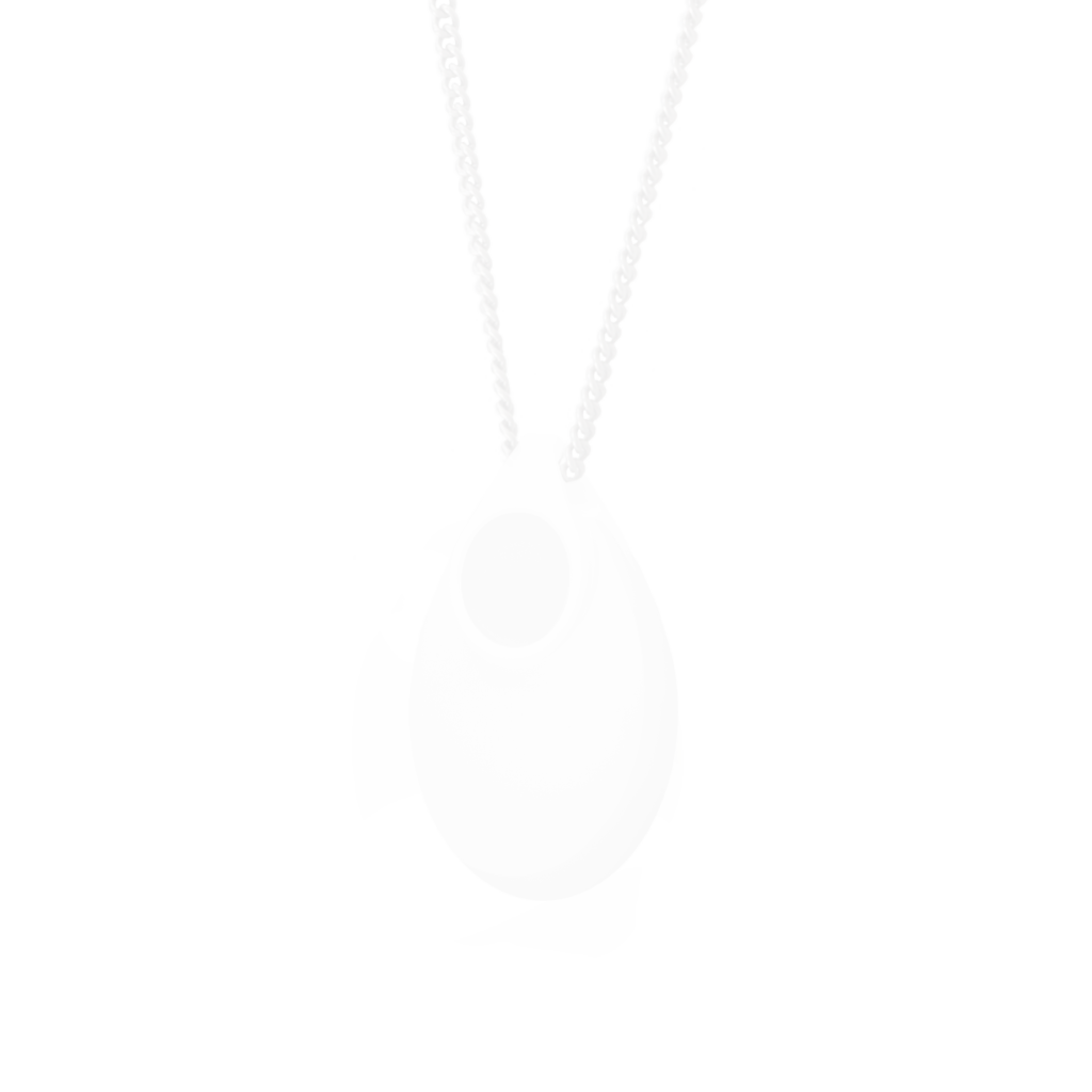 A transparent photo of Chiptechs new personal help pendant "Opal'.
